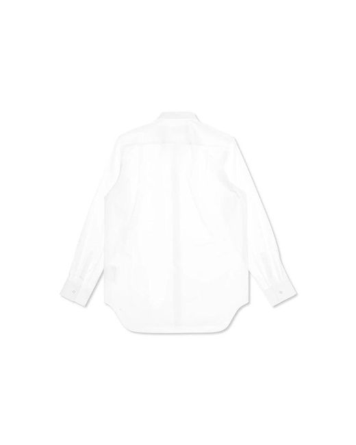 COMME DES GARÇONS PLAY White Emblem Button Down for men