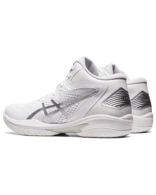 Asics White Gel-Hoop V15 Basketball Shoes Pure' for men