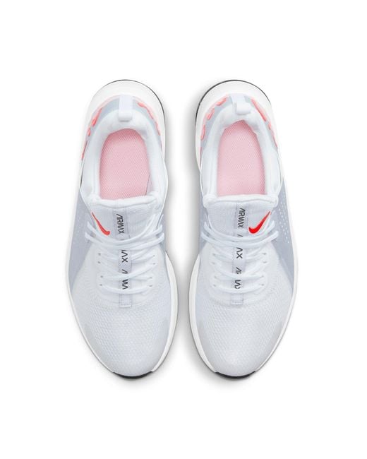 Nike White Air Max Bella Tr Trainer 3 'football Grey Bright Crimson'