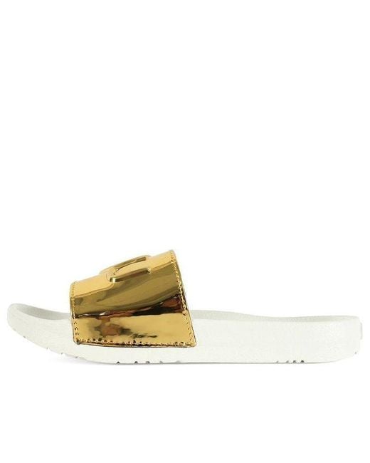 Ugg Yellow (Wmns) Royale Graphic Metallic Slides
