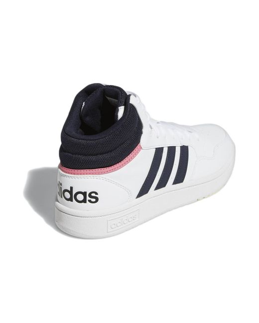 Adidas Blue (Wmns) Hoops 3.0 Mid Classic Shoes Legend Ink'