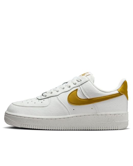 Nike White (Wmns) Air Force 1 'Next Nature Bronzine'