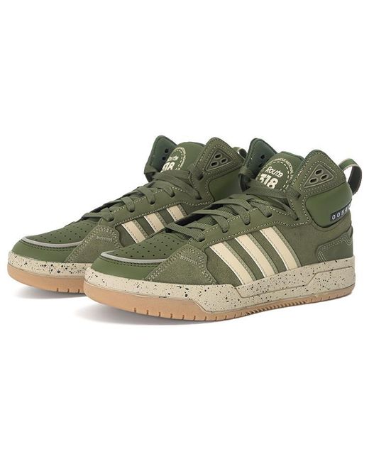 Adidas Green Neo 100Db Mid Creamyellow' for men