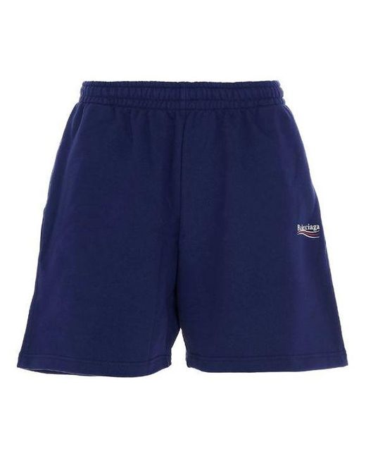 Balenciaga Blue Political Campaign Short for men