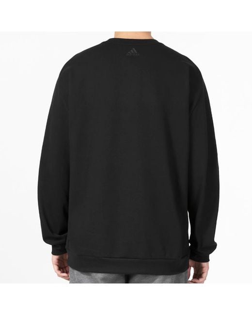 Adidas Black Tech Reflective Sweatshirt for men