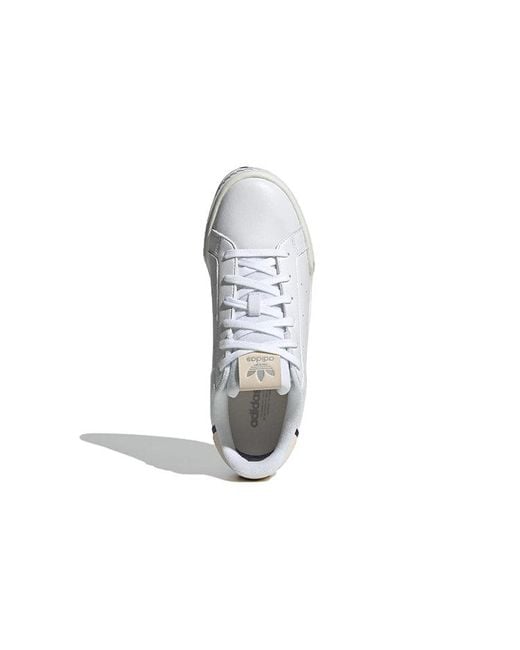 Adidas White (Wmns) Originals Court Tourino Bold