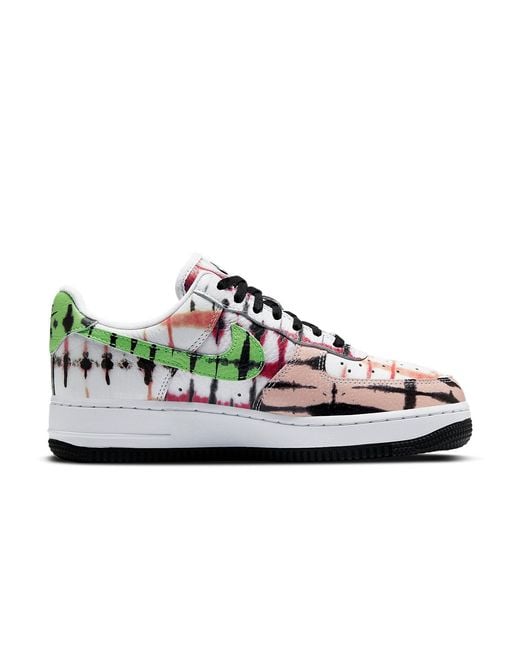 Nike White (Wmns) Air Force 1 Tie Dye'