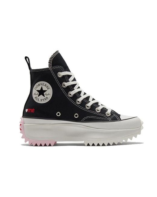 Converse Black Run Star Hike High 'Valentine's With Love' for men