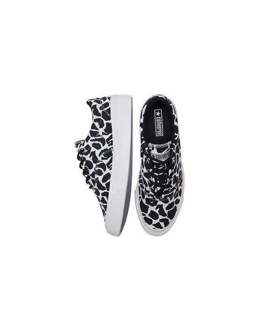 Converse Blue Skidgrip Stylish Low Top Casual Canvas Shoes Printing for men