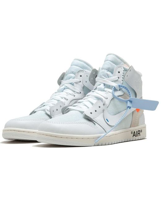 Nike Blue Jordan 1 High Off-white White