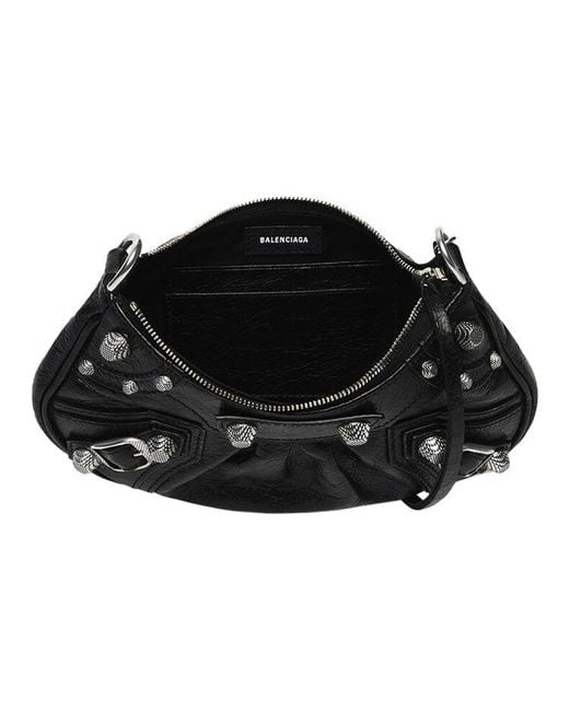 Balenciaga Black Le Cagole Zipped Mini Shoulder Bag