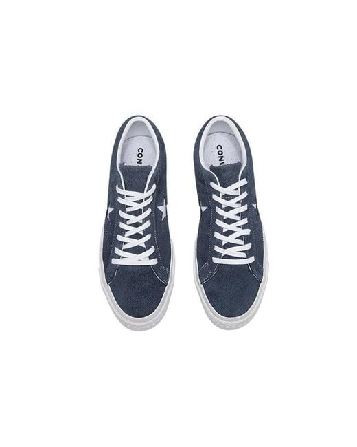 Converse Blue One Star Ox Premium Suede 'Dark' for men
