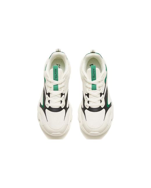 Anta White Running Series Sneakers 'Ivory' for men
