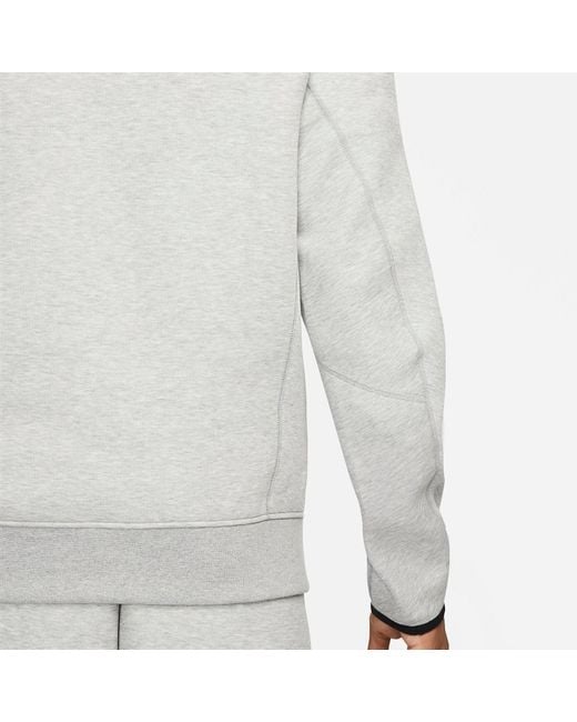 Nike Gray Tech Fleece Half Zip Sweatshirt for men