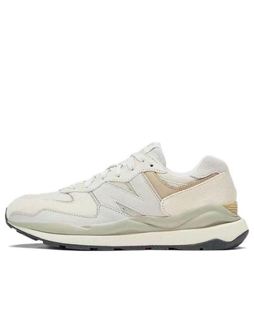 New Balance White 5740 Velvet Canvas Moonbeam for men