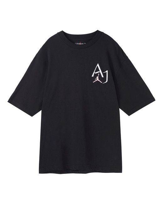 Nike Black Alphabet Character Printing Casual Short Sleeve T-Shirt for men