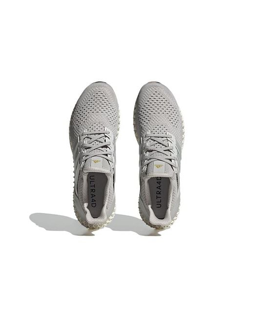 Adidas White Ultra 4D Running Shoes for men