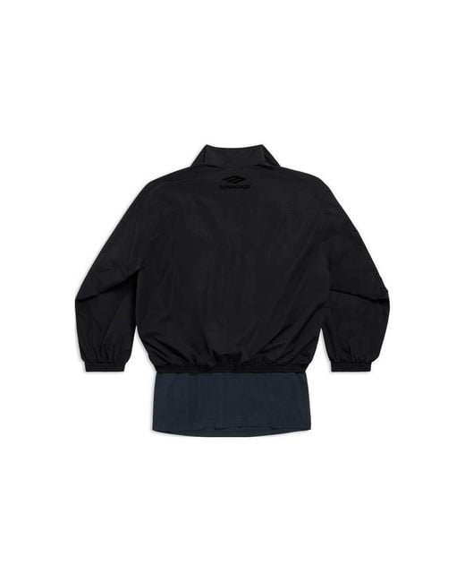 Balenciaga Black Patched Tracksuit Jacket for men