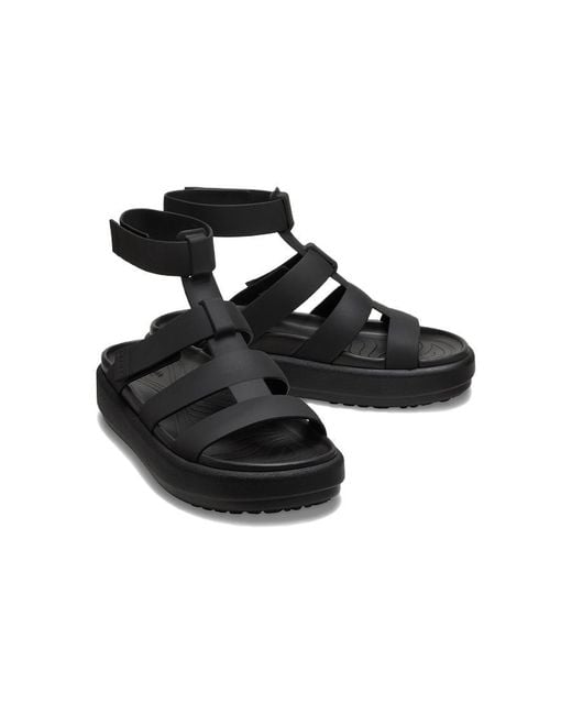 CROCSTM Black (Wmns) Brooklyn Luxe Gladiator Sandals