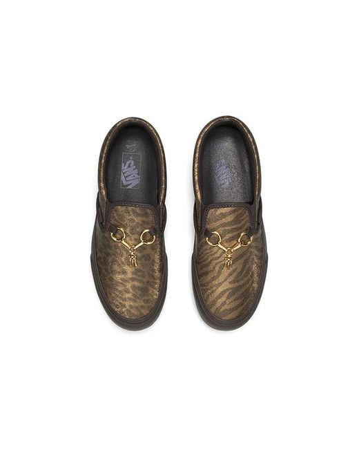 Vans Brown Needles X Vault Classic Slip-On V 'Animal Print for men