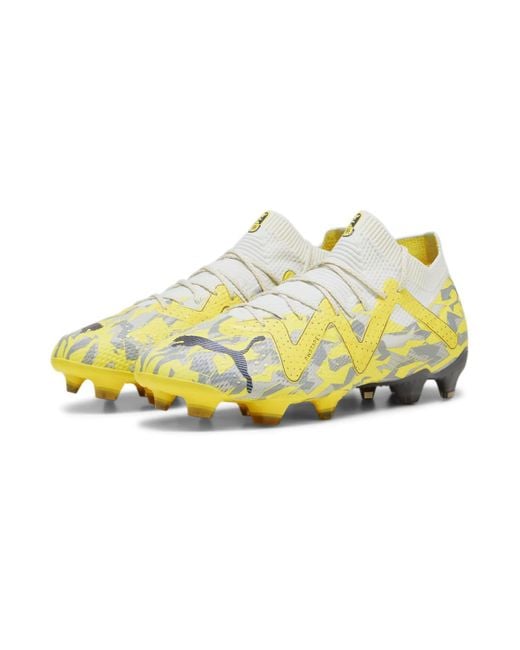 PUMA Yellow Future Ultimate Fg/Ag Football Boots