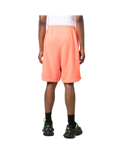 Balenciaga Orange Knee-Length Track Short