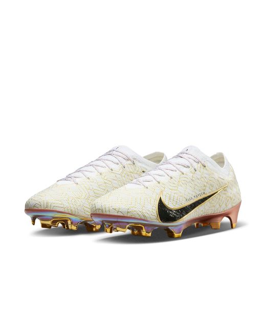 Nike White Zoom Mercurial Vapor 15 Elite Fg 'United Golden Pack' for men