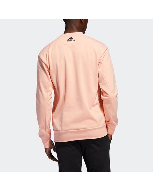 Adidas Pink Harden Fle Crew Basketball Sports Pullover for men