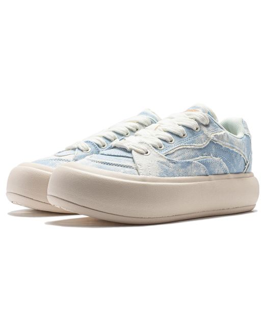 Li-ning Blue (Wmns) Puff Platform 'Denim'