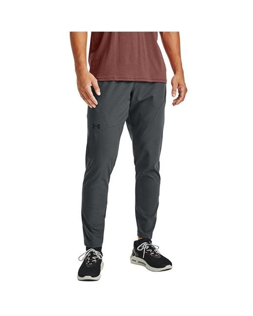 Under Armour Gray Flex Woven Tapered Pants 'Pitch' for men