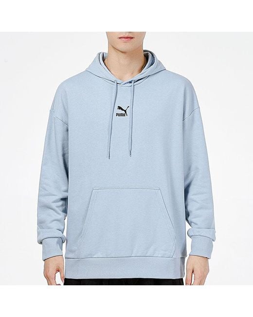 PUMA Blue Logo Printing Knit Sports for men