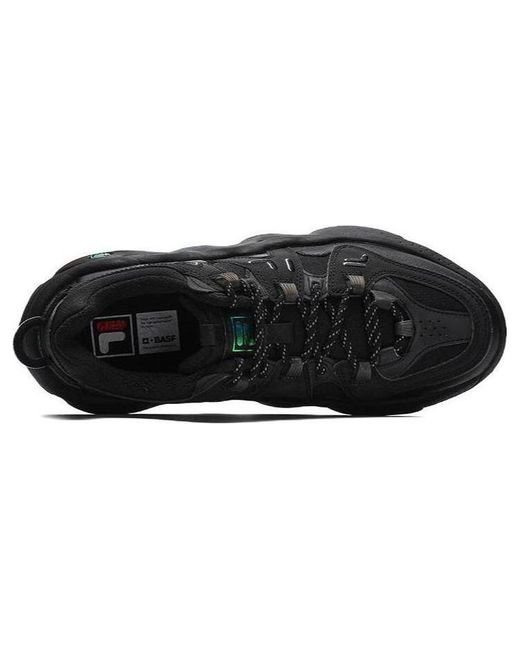 Fila Black Panini Low Retro Basketball Sneakers for men