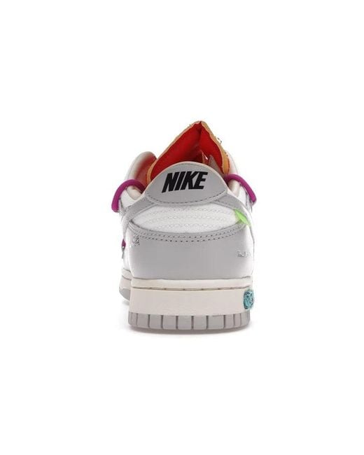 Nike White X Off- Dunk Low 'Lot 45 Of 50' for men