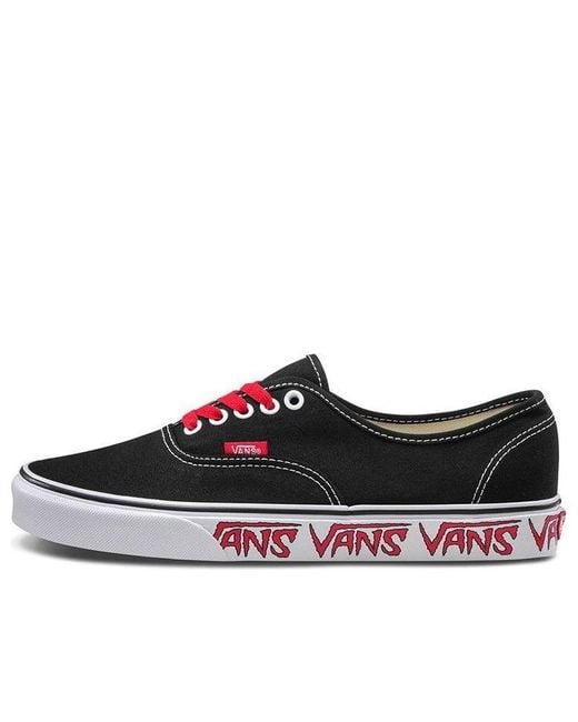 Vans Black Authentic 'Sketch Sidewall' for men