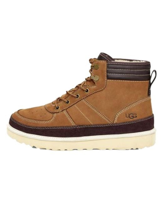 Ugg Brown Highland High Top Lacing Fleece Lined for men