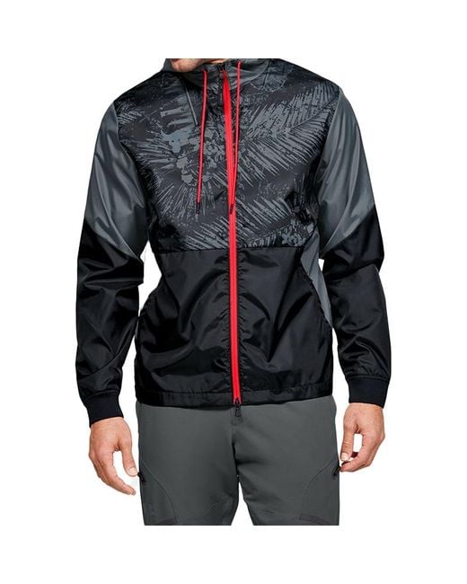 Under Armour Blue Project Rock Legacy Windbreaker Jacket 1351527-001 for men