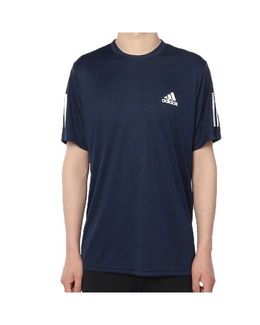 Adidas Blue Tennis Sports Round Neck Short Sleeve for men