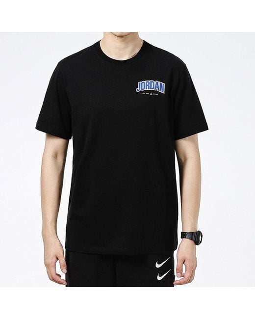 Nike Black As J Jmpmn Gfx Ss Crew for men