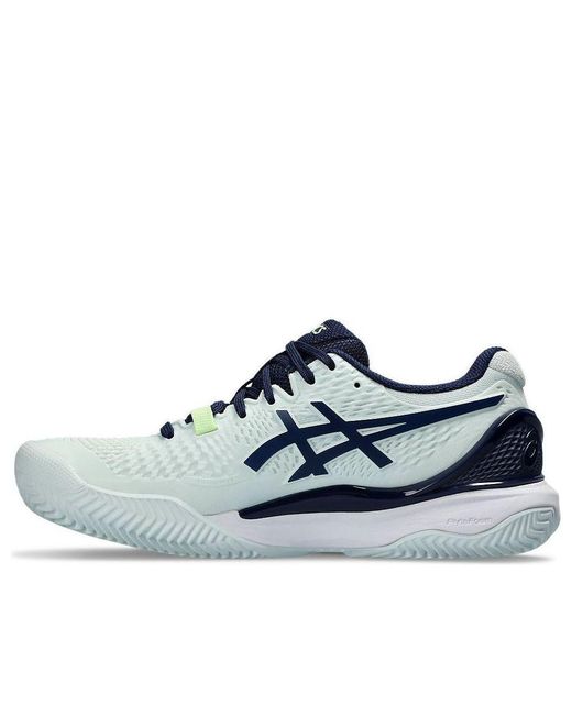 Asics Blue Gel-resolution 9 Clay Tennis Shoes