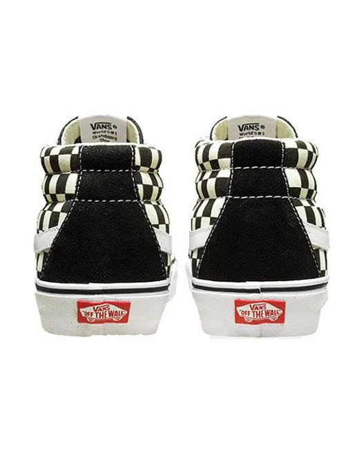 Vans Black Sk8-Mid Reissue 'Checkerboard' for men