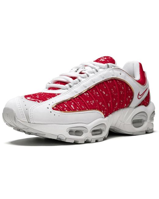 Nike Red X Supreme Air Max Tailwind 4 'University' for men