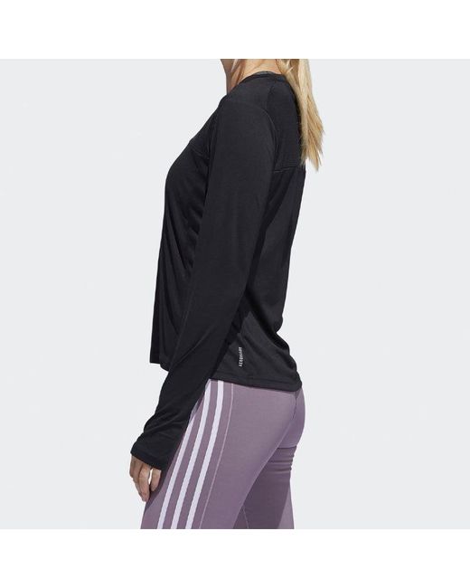 Adidas Black (Wmns) Otr Ls Tee Running Sports Long Sleeves