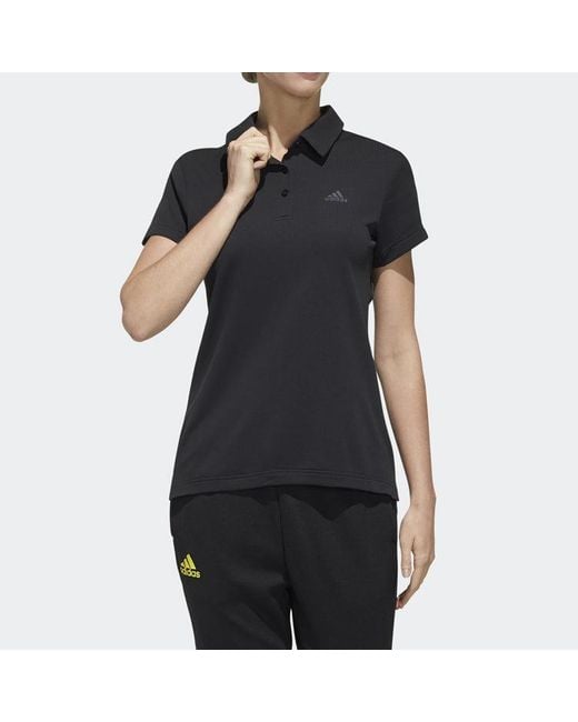 Adidas Black (Wmns) Tennis Sports Polo Shirt