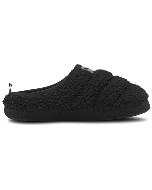 PUMA Black Scuff Sherpa Slippers for men