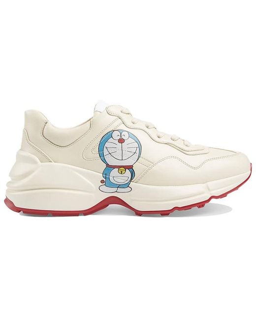 Gucci White (Wmns) X Doraemon Rhyton 'Ivory'