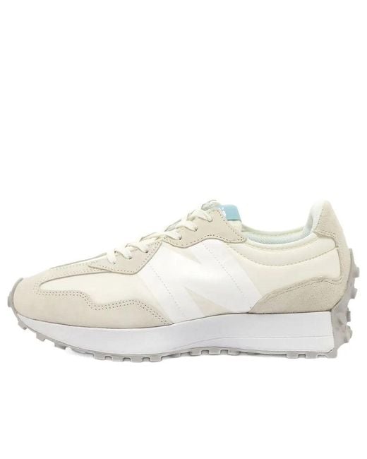 New Balance White 327