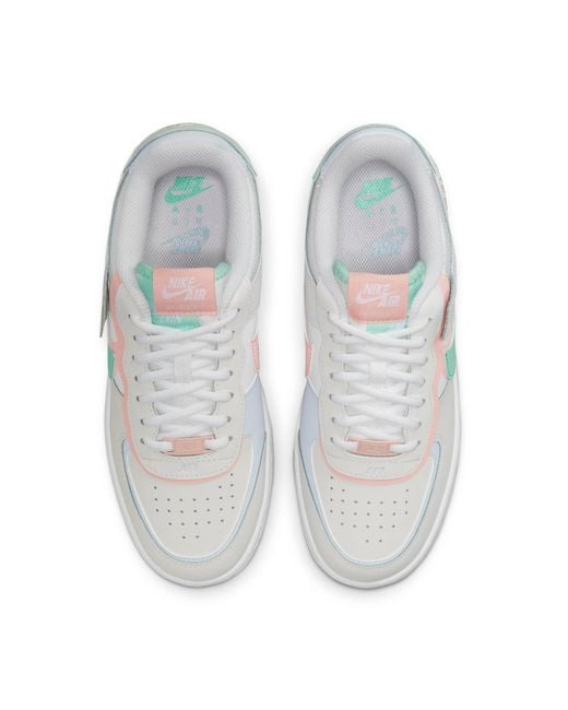 Nike White (Wmns) Air Force 1 Shadow Atmosphere Mint'