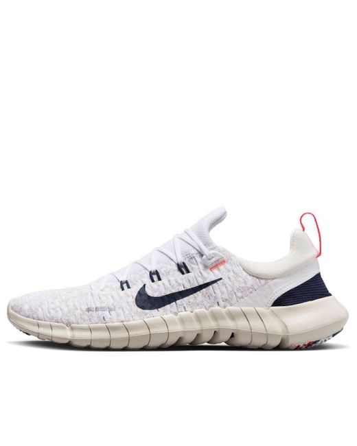 Nike White Free Run 5.0 Next Nature Obsidian Crimson' for men