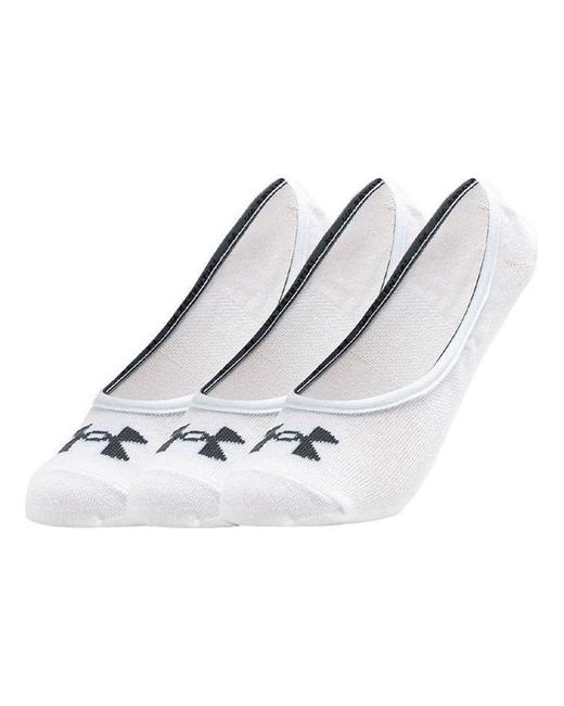 Under Armour White Essential Lolo Liner Socks (3 Pack)