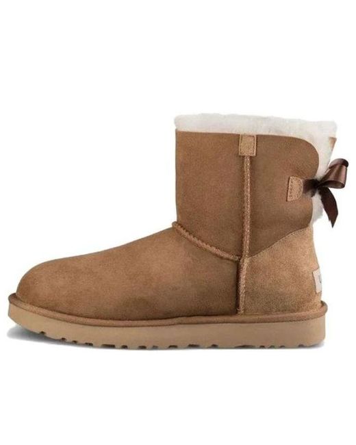 Ugg Brown Australia Mini Bailey Bow Ii Chestnut Boots